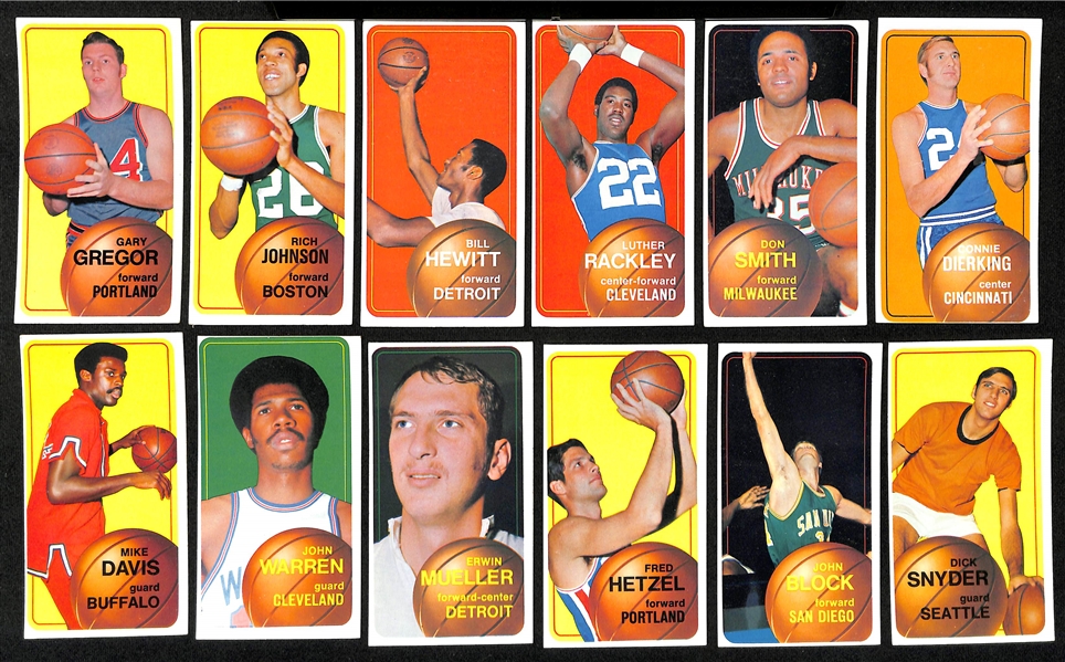  Lot of (200+) Assorted 1970 Topps Basketball Cards w. Pat Riley RC