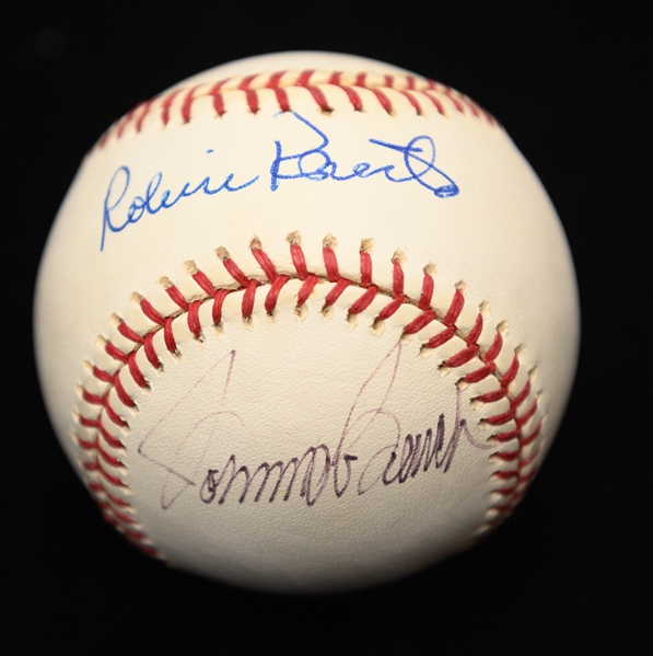 (2) Signed Baseballs From the Dick Schulze Collection - Yogi Berra on a 1996 HOF Baseball and Johnny Bench/Robin Roberts on an Official MLB Baseball (w. JSA Auction Letter)