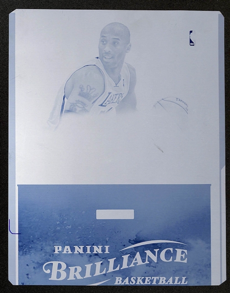 Rare 2013 Panini Brilliance Basketball Kobe Bryant 8x10 Packaging Printing Plate - #ed 1/1