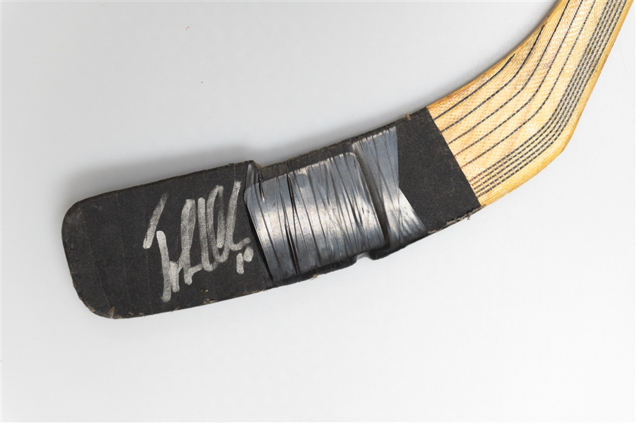 (3) Game Issued/Used Autograph Hockey Sticks - John LeClair, Rick Tocchet, Joni Pitkanen (JSA Auction Letter)
