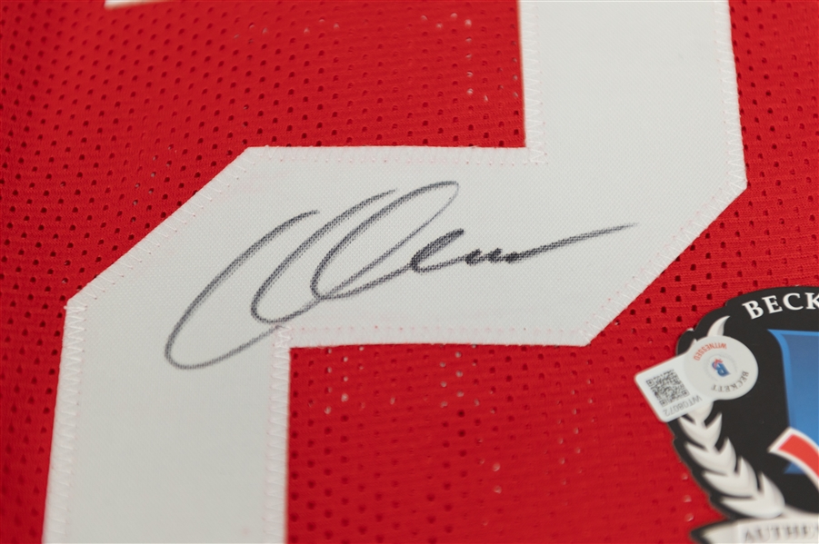 Lot of (2) Former Ohio State Buckeyes Autographed Jerseys w. Nick Bosa and Chris Olave (Beckett Authentication Services)