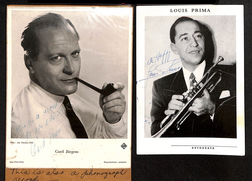 Lot of (8) Entertainment Signed Photos (8x10 & Smaller) w. Roy Rogers & Dale Evans Dual Autograph 8x10 (JSA Auction Letter)