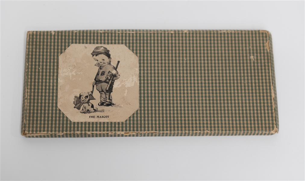 Early 1900s Baseball The Mascot Hankerchief w. Original Box (Unused & Still Folded in Box)