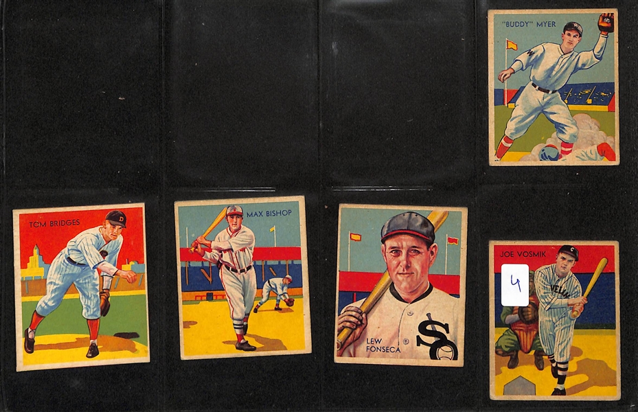 Lot of (66) 1934-36 Diamond Stars Baseball Cards w. Pepper Martin (HOF)