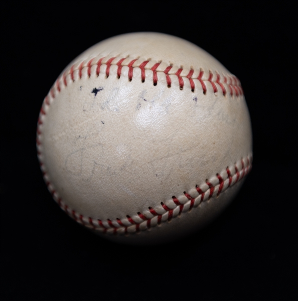 Frankie Frisch (HOF) Single-Signed Baseball w. The Old Flash Inscription (PSA/DNA Letter of Authenticity)