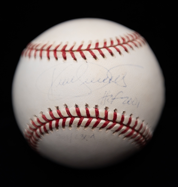 Kirby Puckett Signed Official AL Baseball w. Rare HOF 2002 Inscription (Full JSA Letter of Authenticity)