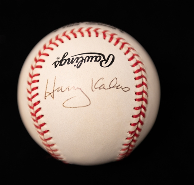 Lot of (2) Signed Official Major League Rawling Baseballs- Richie Ashburn, Harry Kalas - JSA Auction Letter