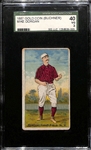 Rarely Seen 1887 N284 Gold Coin Chewing Tobacco Baseball Card Mike Dorgan (New York Giants) Graded SGC 3