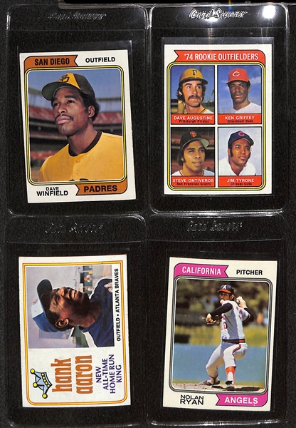 1974 Topps Near Complete High Grade Set with Dave Winfield Rookie