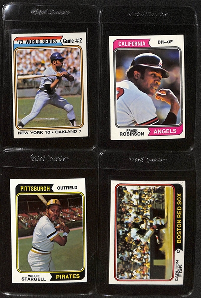 1974 Topps Near Complete High Grade Set with Dave Winfield Rookie