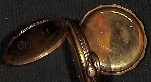 M. F. Huber General No. 9489 Enamelled 18K Vintage Pocket Watch - Approx 10 dwt