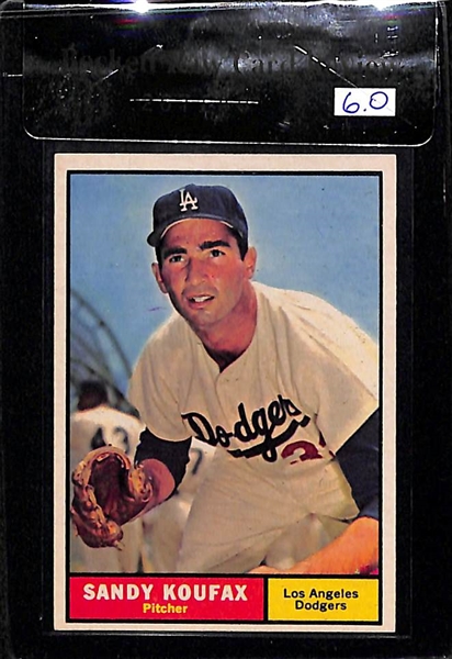 1961 Topps Sandy Koufax Card BVG 6.0