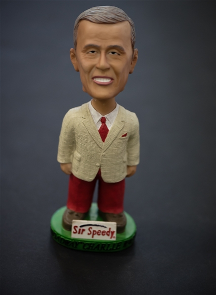 Charles Wagner Signed Baseball & Bobble Head