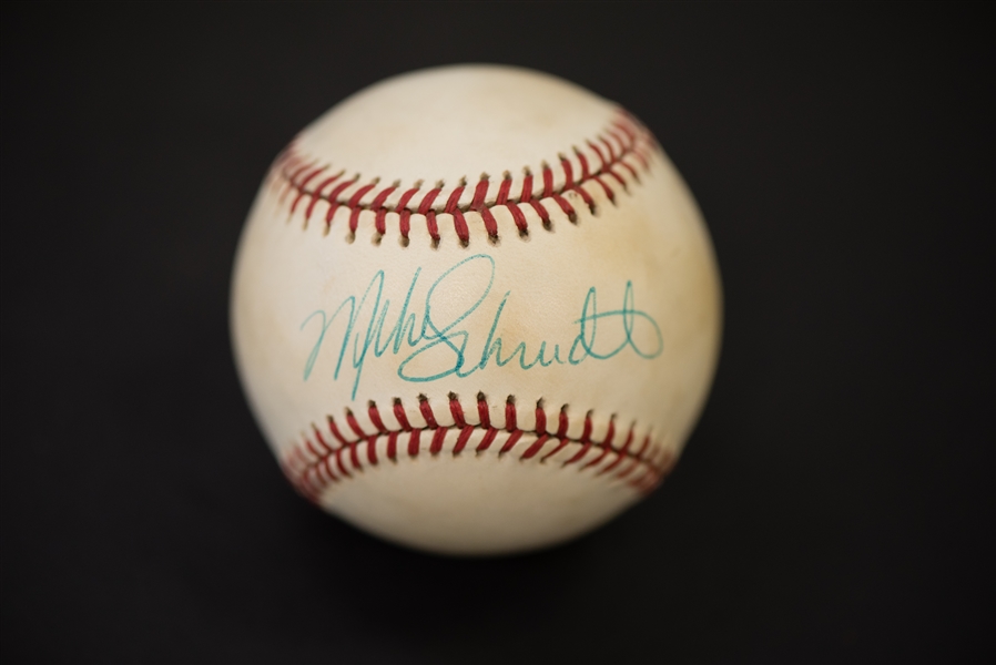 Mike Schmidt Signed National League Baseball - JSA
