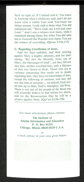 Muhammad Ali Signed Religious Pamphlet - JSA