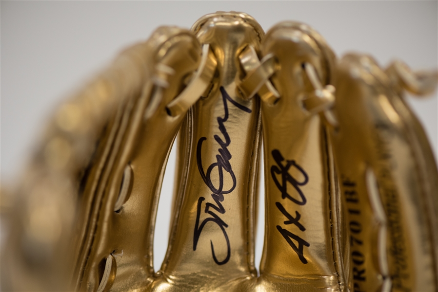Steve Garvey Signed Mini Gold Glove Award - PSA