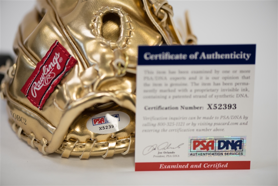 Steve Garvey Signed Mini Gold Glove Award - PSA