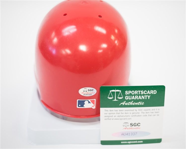 Ryne Sandberg Signed Phillies Mini Helmet - SGC