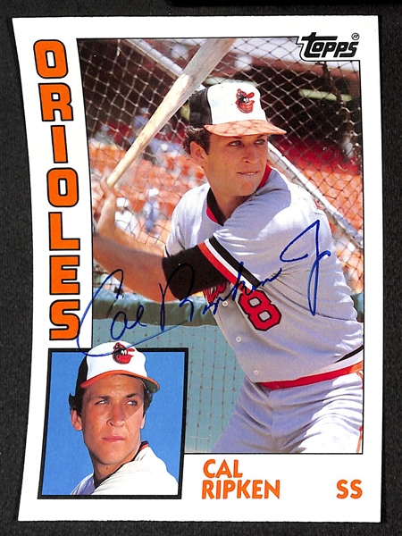 Cal Ripken Jr Signed 1984 Topps 5 x 7 Jumbo Card - SGC
