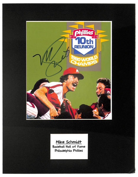 Mike Schmidt Signed & Matted 11x14 Photo - JSA