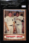 1962 Topps Managers Dream Card w. Mantle & Mays BVG 5.0