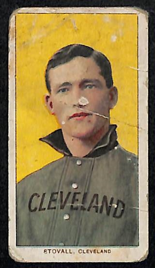 1909 T206 George Stovall El Principe de Gales Back Card