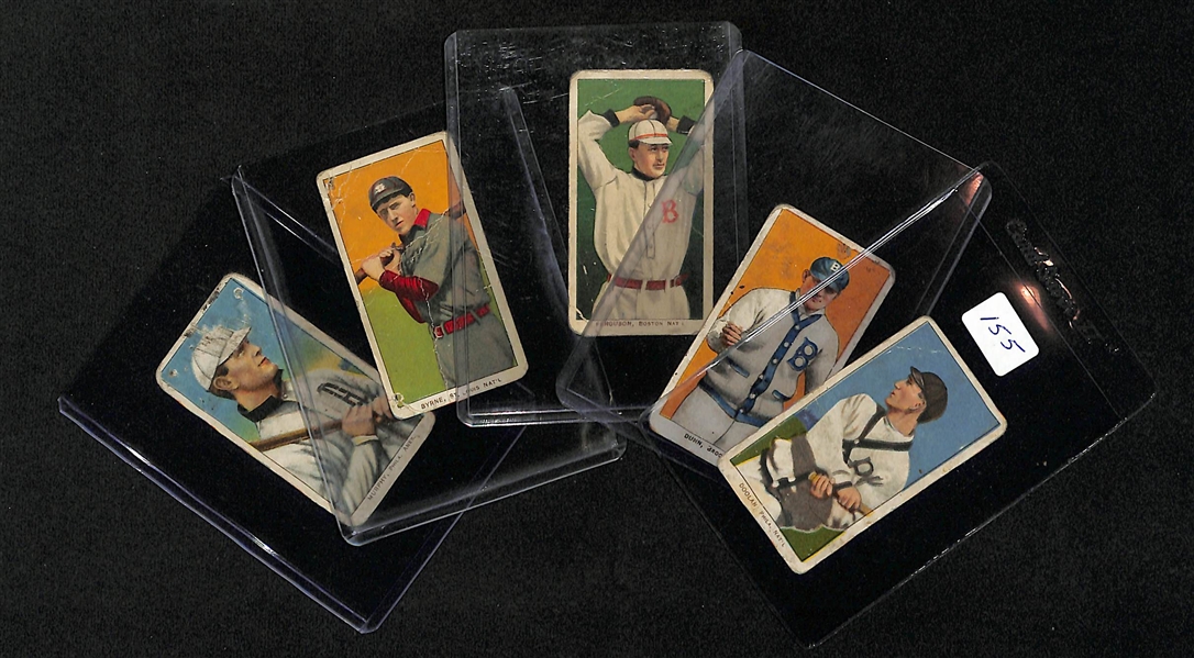 Lot Of 5 1909 T206 Piedmont Back Cards