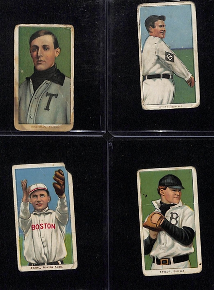Lot Of 4 1909 T206 Cards w. White
