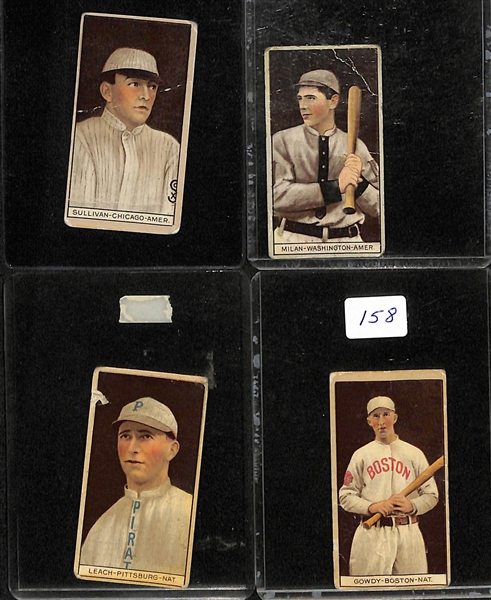Lot Of 4 1912 T207 Cards w. Gowdy
