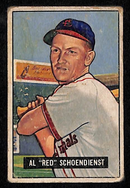 Lot Of 3 HOF 1951 Bowman Cards w. Feller