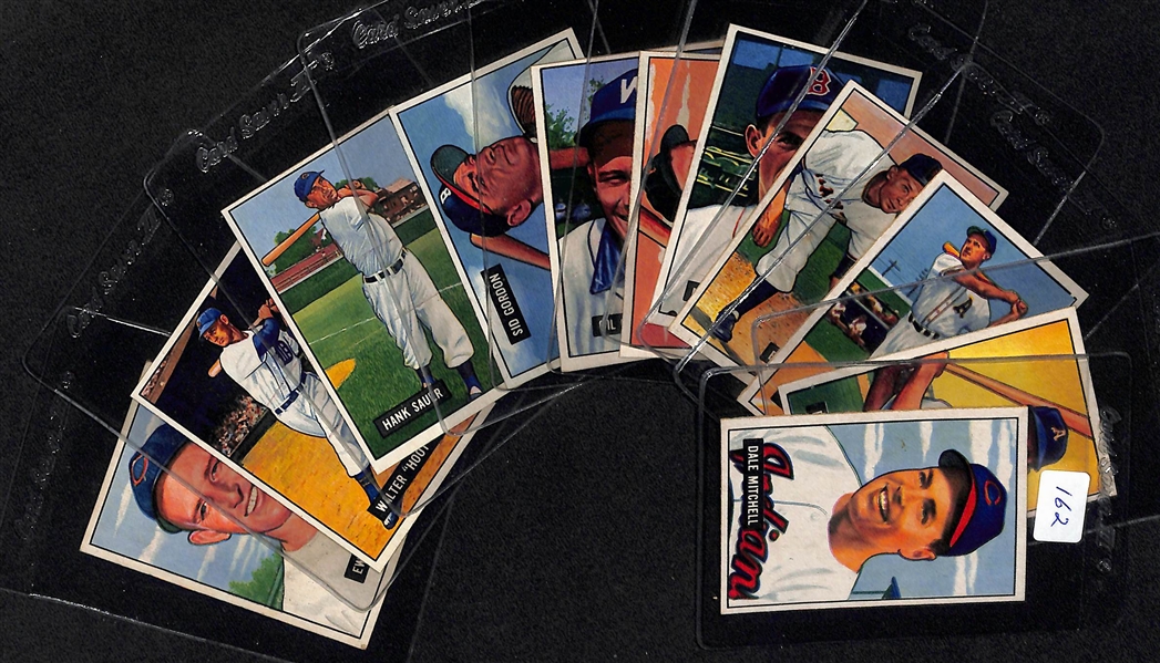 Lot Of 11 1951 Bowman Cards w. Mitchell
