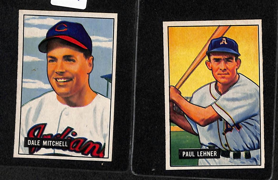 Lot Of 11 1951 Bowman Cards w. Mitchell