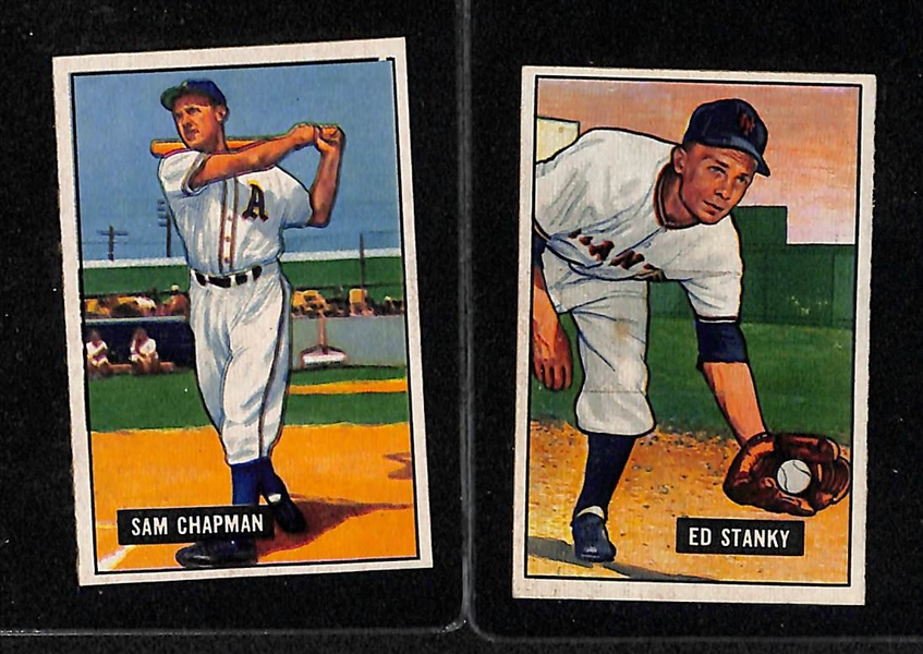 Lot Of 11 1951 Bowman Cards w. Mitchell