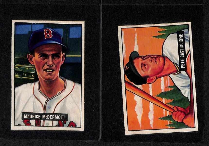 Lot Of 11 1951 Bowman Cards w. Mitchell