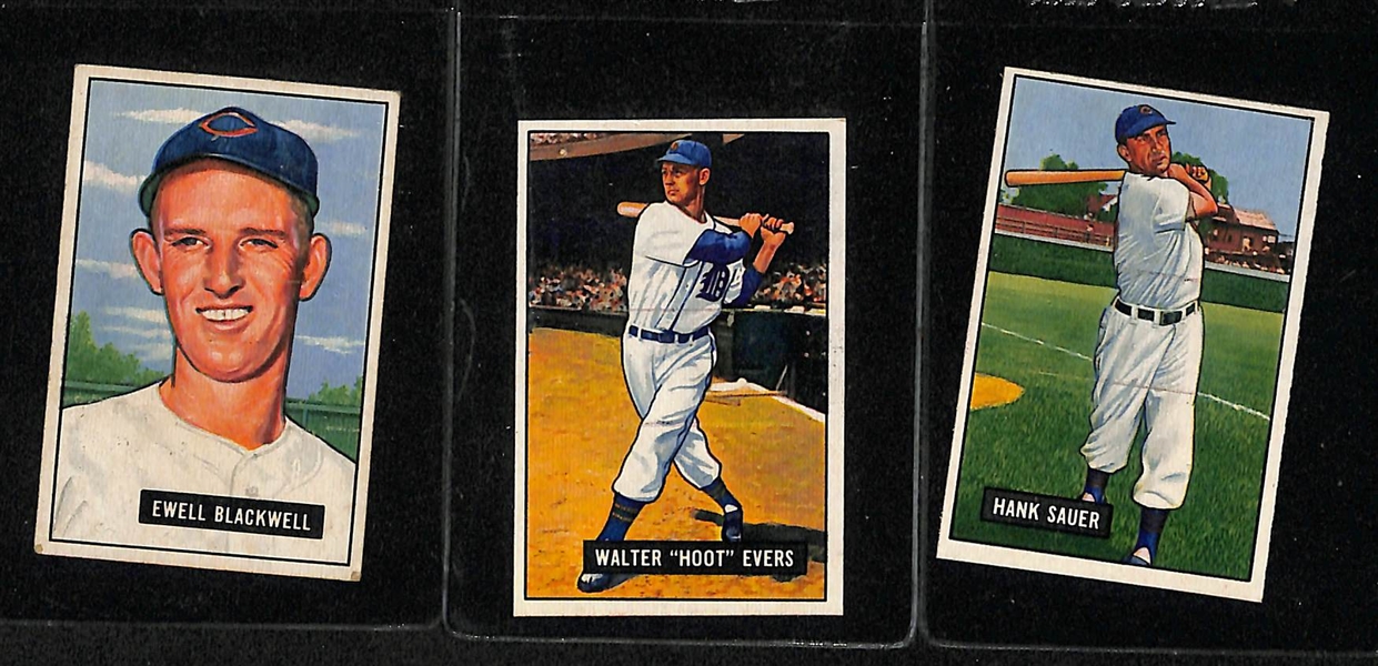 Lot Of 11 1951 Bowman Cards w. Mitchell