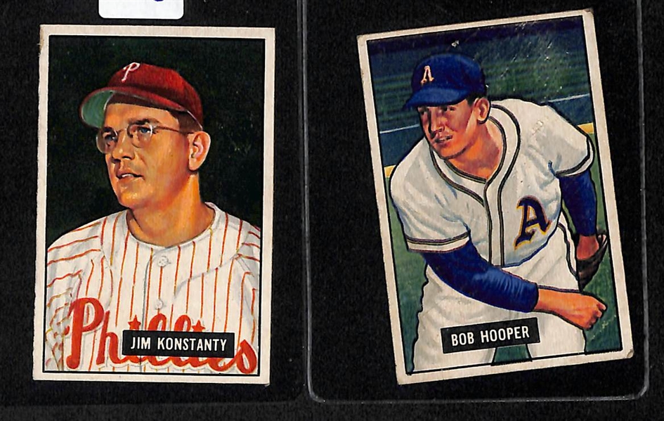 Lot Of 11 1951 Bowman Cards w. Konstanty
