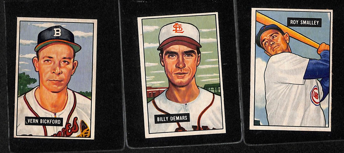 Lot Of 11 1951 Bowman Cards w. Konstanty