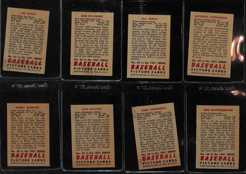Lot Of 11 1951 Bowman Cards w. Kell