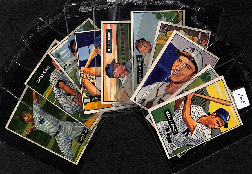 Lot Of 10 1951 Bowman Cards w. Vernon