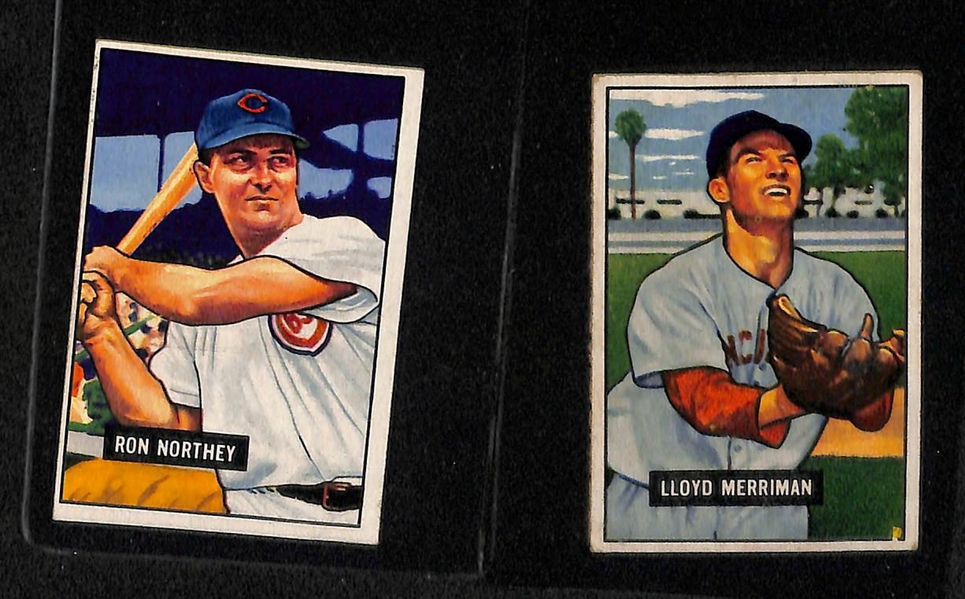 Lot Of 10 1951 Bowman Cards w. Vernon