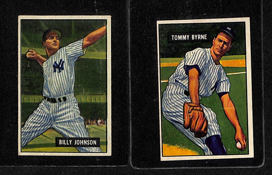 Lot Of 10 1951 Bowman Cards w. Vernon