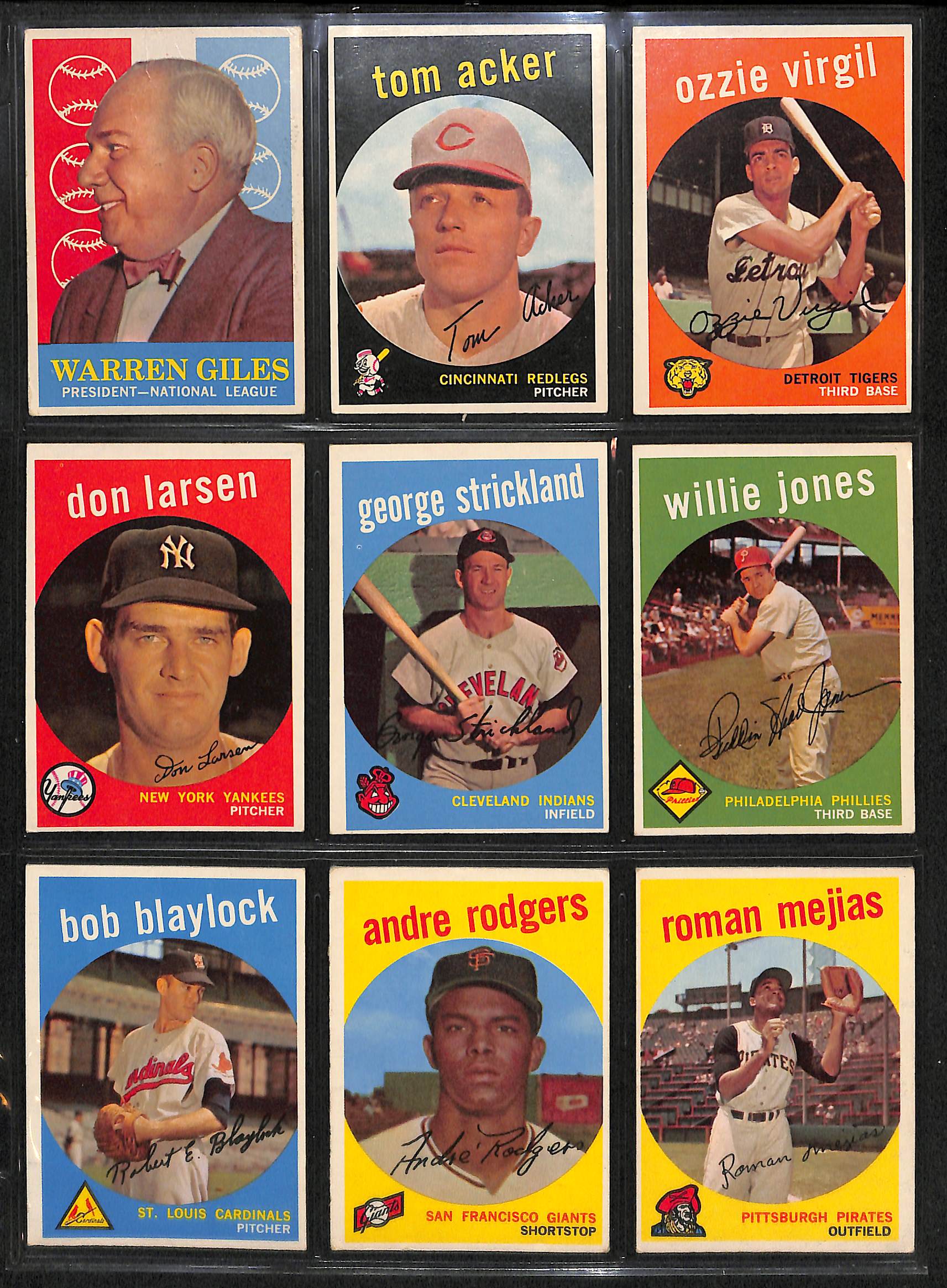 Lot Detail Lot Of 162 Different 1959 Topps Baseball Cards w. Mays