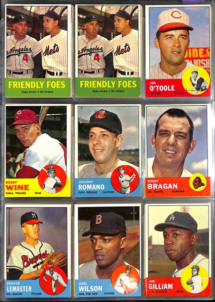 Lot Of 230 Assorted Topps Baseball Cards From 1963-65