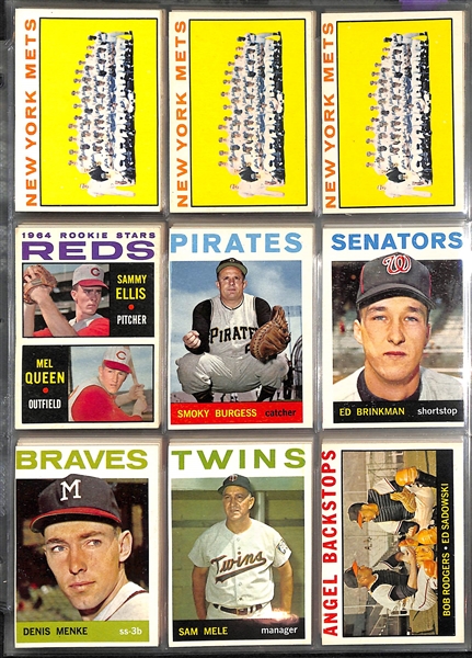 Lot Of 230 Assorted Topps Baseball Cards From 1963-65