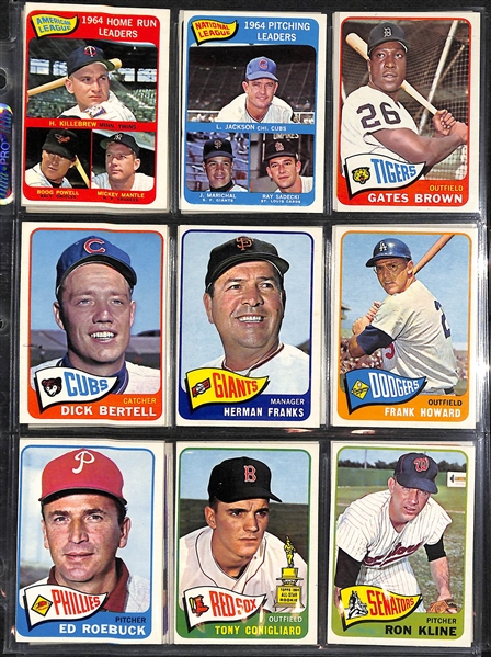 Lot Of 230 Assorted Topps Baseball Cards From 1963-65