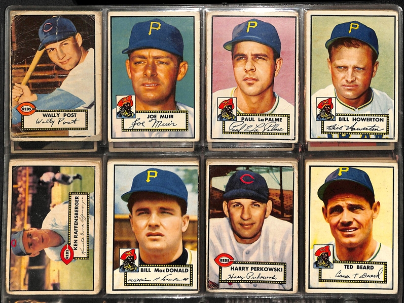 Lot Of 56 Baseball Cards From 1952-1954 w. Feller