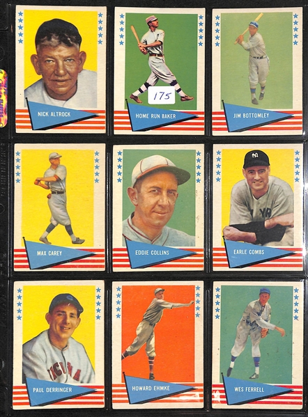 Lot Of 54 1961 & 1963 Fleer Baseball Cards