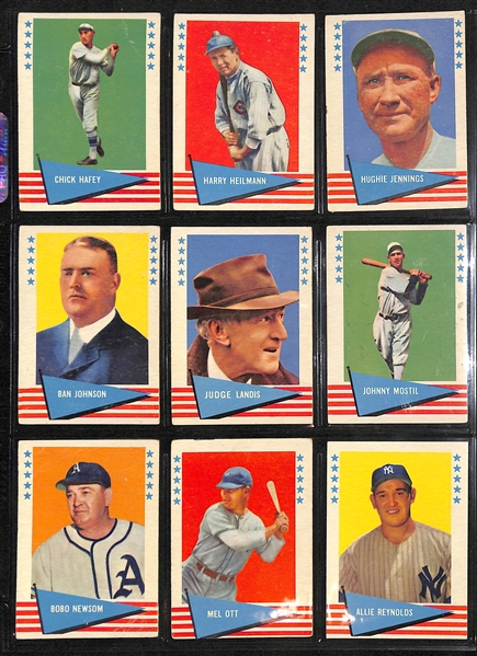 Lot Of 54 1961 & 1963 Fleer Baseball Cards