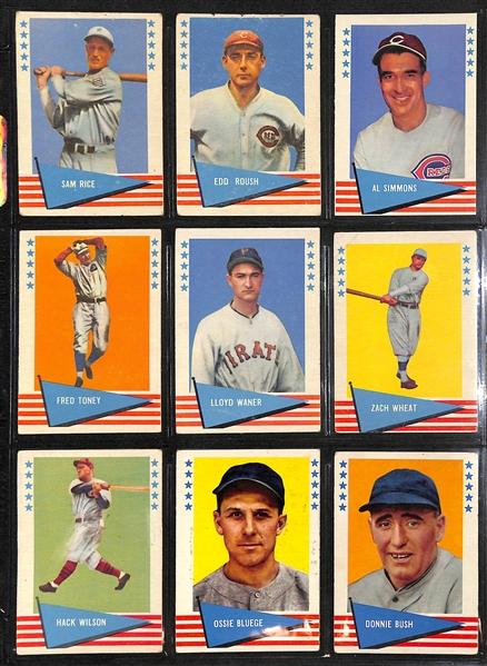 Lot Of 54 1961 & 1963 Fleer Baseball Cards