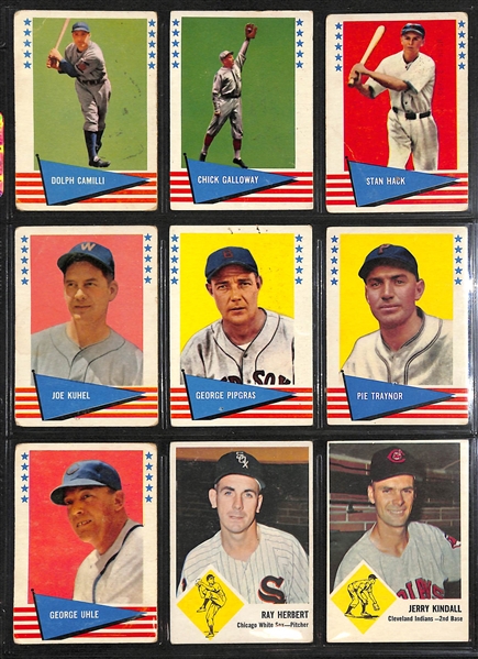 Lot Of 54 1961 & 1963 Fleer Baseball Cards